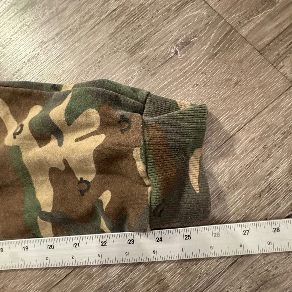 True Religion Joggers Adult 30 Camo Green Cotton Blend Logo Graphic 30x26 Lounge